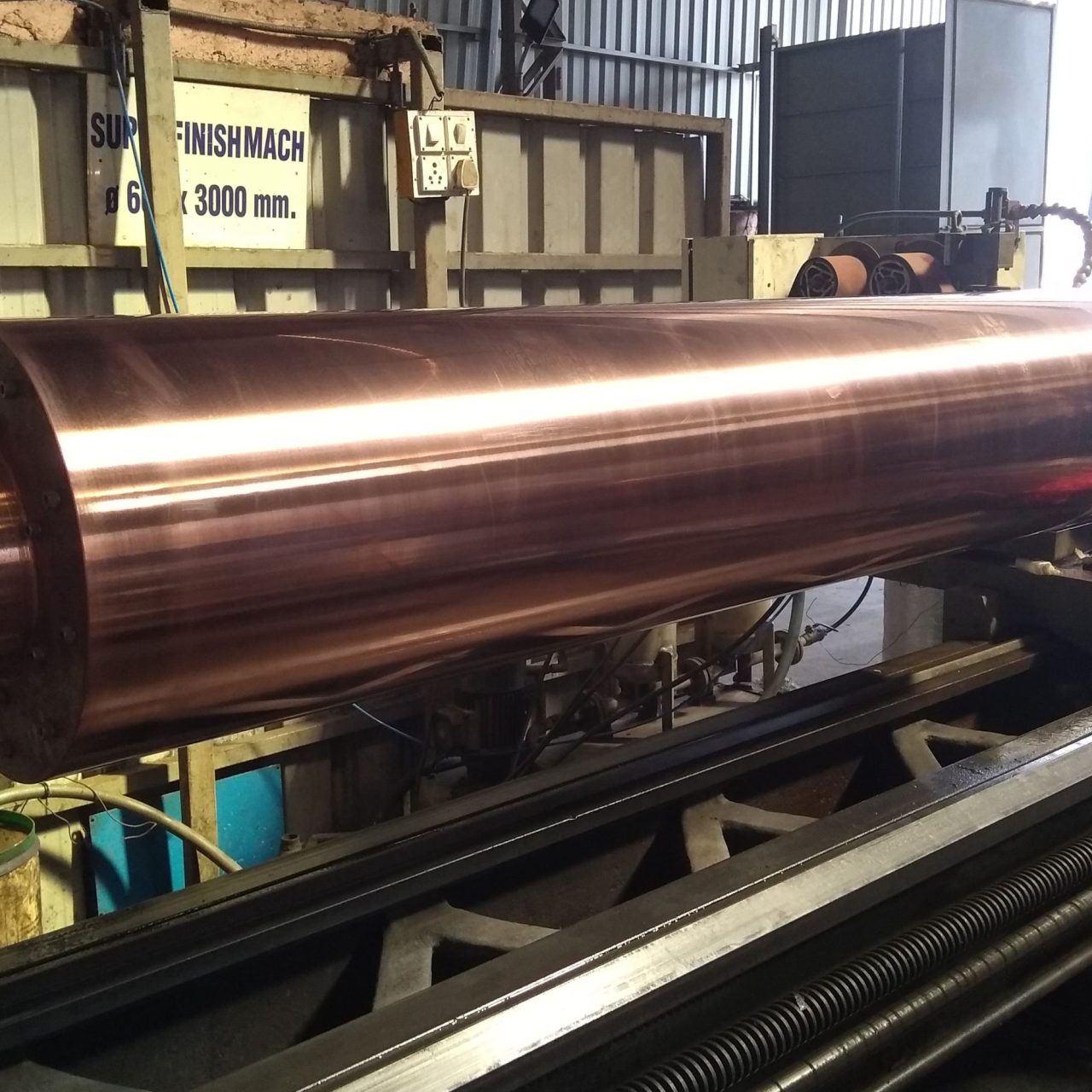 copper metallized roller